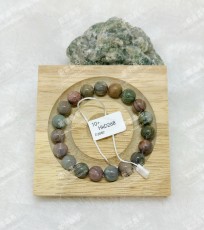 老料油畫風阿拉善手串D3082